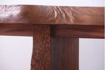 中古　民芸家具　欅材の小ぶりなテーブル