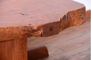 中古　民芸家具　欅材の小ぶりなテーブル