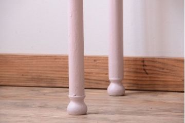 アンティーク家具　アンティーク　内部背面鏡!かわいいペイントキャビネット