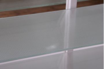 アンティーク家具　アンティーク　内部背面鏡!かわいいペイントキャビネット