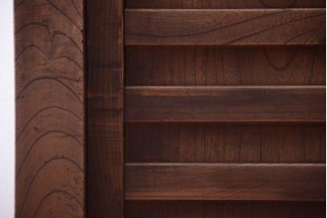 アンティーク家具　古民具・骨董　江戸元禄　極上品!欅材製車付き帳場箪笥(車箪笥)