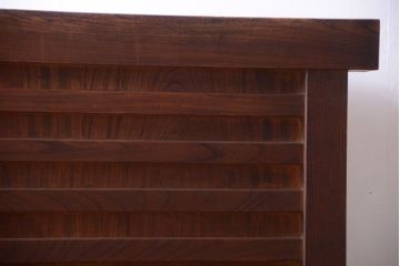 アンティーク家具　古民具・骨董　江戸元禄　極上品!欅材製車付き帳場箪笥(車箪笥)