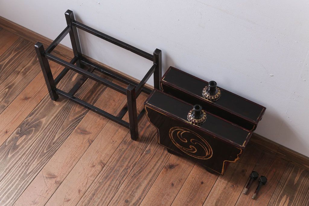 アンティーク雑貨　古民具・骨董　古い指樽(花見樽・袖樽・祝樽)