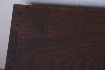 アンティーク家具　古民具・骨董　隠し付き!モダンな欅材のアンティーク帳場箪笥