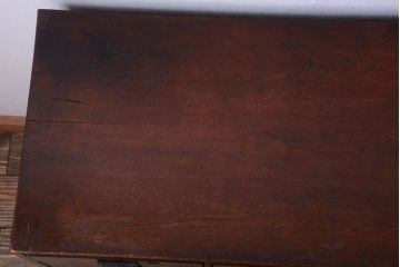アンティーク家具　和製アンティーク　三方桜材!ネームプレート取っ手の36杯引き出し