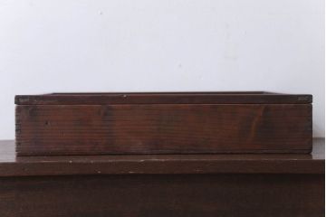 アンティーク雑貨　アンティーク　古い木のコレクションボックス(1)