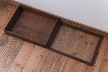 アンティーク雑貨　アンティーク　古い木のコレクションボックス(1)