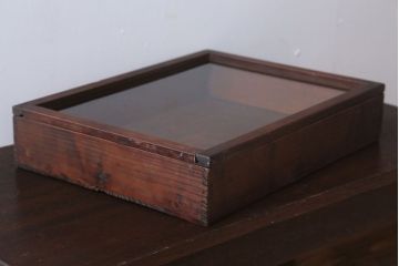 アンティーク雑貨　アンティーク　古い木のコレクションボックス(1)