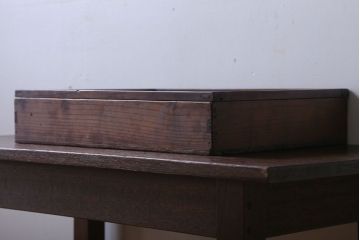 アンティーク雑貨　アンティーク　古い木のコレクションボックス(1)