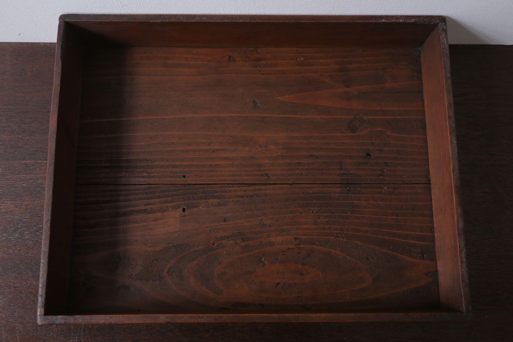 アンティーク雑貨　アンティーク　古い木のコレクションボックス(1)