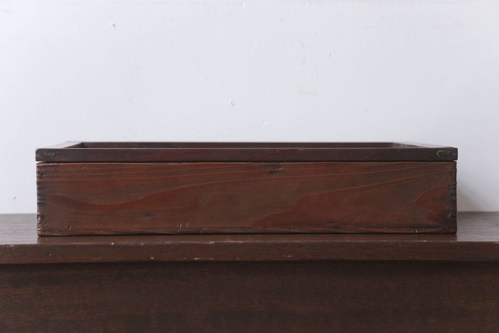 アンティーク雑貨　アンティーク　古い木のコレクションボックス(2)