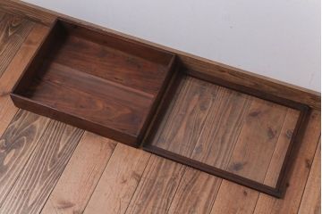 アンティーク雑貨　アンティーク　古い木のコレクションボックス(2)