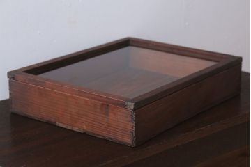 アンティーク雑貨　アンティーク　古い木のコレクションボックス(2)