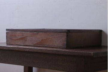 アンティーク雑貨　アンティーク　古い木のコレクションボックス(2)