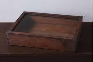 アンティーク雑貨　アンティーク　古い木のコレクションボックス(2)