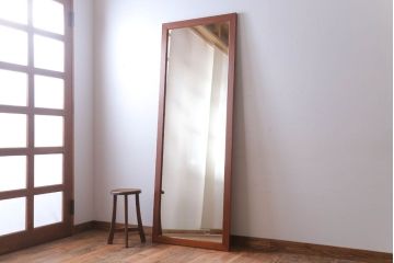 アンティーク雑貨　アンティーク　特大サイズ!大きな縦型姿見(鏡・ミラー)