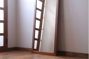 アンティーク雑貨　アンティーク　特大サイズ!大きな縦型姿見(鏡・ミラー)