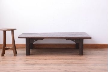 アンティーク家具　和製アンティーク　杉材!浮造り仕上げの高級座卓