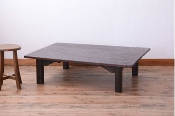 アンティーク家具　和製アンティーク　杉材!浮造り仕上げの高級座卓
