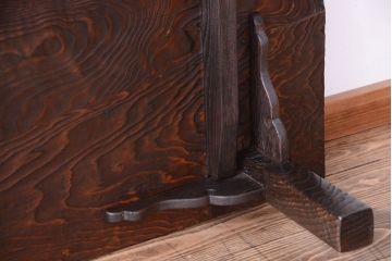 アンティーク家具　和製アンティーク　杉材!浮造り仕上げの高級座卓