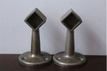 アンティーク雑貨　和製アンティーク　レトロモダンなガラスポールタオル掛け