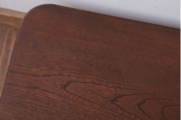 アンティーク家具　ジャンク品　総欅材のアンティークちゃぶ台