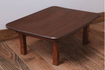 アンティーク家具　ジャンク品　総欅材のアンティークちゃぶ台