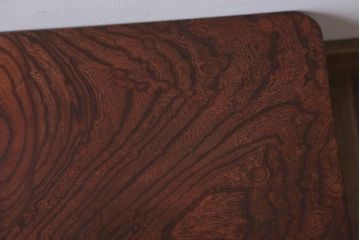 アンティーク家具　ジャンク品　総欅材!天板玉杢材のアンティークちゃぶ台
