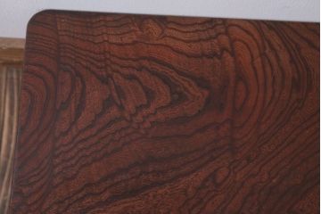 アンティーク家具　ジャンク品　総欅材!天板玉杢材のアンティークちゃぶ台
