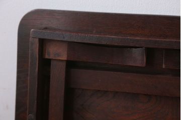 アンティーク家具　和製アンティーク　古い木製の小ぶりなちゃぶ台