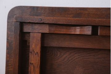 アンティーク家具　和製アンティーク　古い木製の角ちゃぶ台