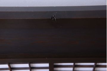 古民具・骨董　障子戸付き!大振りなアンティークの木製衝立(パーテーション)