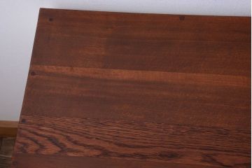 アンティーク家具　アンティークペイント 小振りでかわいい片袖机(テーブル、デスク、在宅ワーク、在宅用)(2)