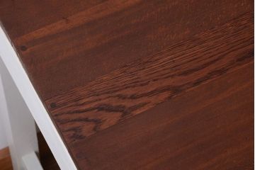 アンティーク家具　アンティークペイント 小振りでかわいい片袖机(テーブル、デスク、在宅ワーク、在宅用)(2)