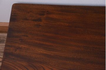 アンティーク家具　和製アンティーク　総欅材!天板一枚板の古い座卓