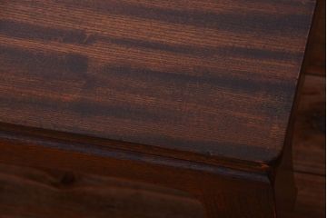 アンティーク家具　和製アンティーク　総欅材!天板一枚板の古い座卓