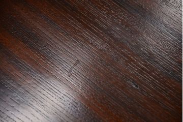 アンティーク家具　和製アンティーク　総欅材!天板一枚板の古い座卓