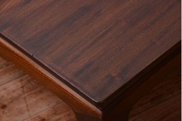 アンティーク家具　和製アンティーク　総欅材!天板一枚板の古い座卓
