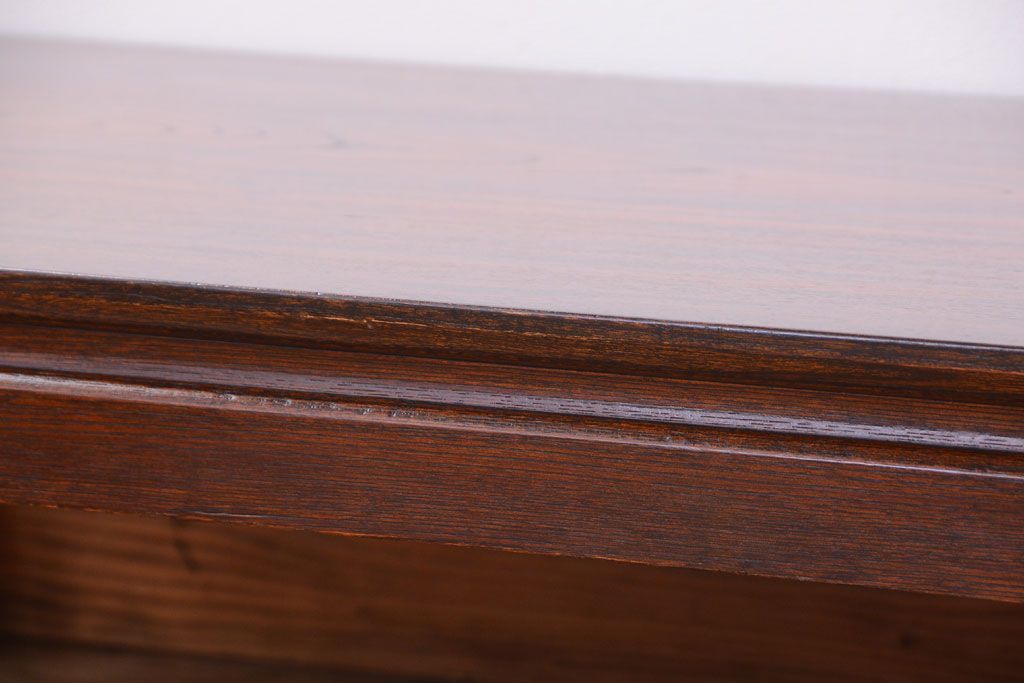 アンティーク家具　和製アンティーク　総欅材!天板一枚板の古い座卓