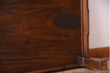 アンティーク家具　和製アンティーク　総欅材!天板一枚板の古い座卓