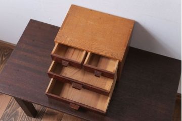 アンティーク家具　和製アンティーク　前面欅材!上質な小引き出し