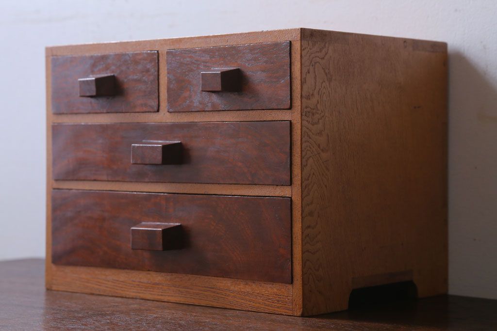 アンティーク家具　和製アンティーク　前面欅材!上質な小引き出し