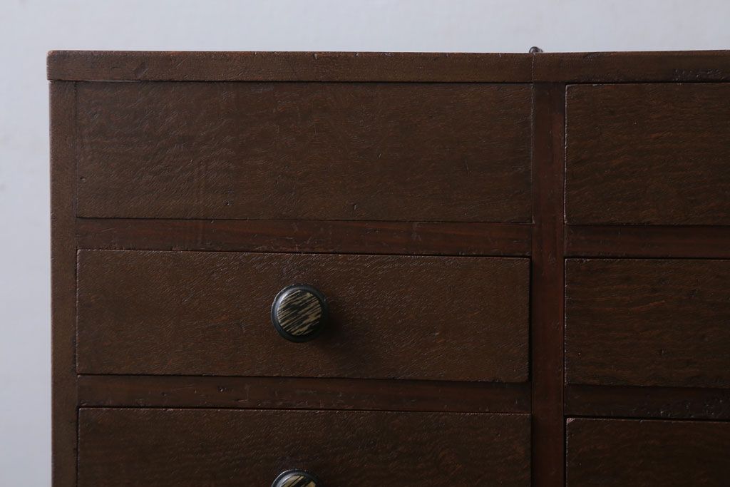 アンティーク雑貨　和製アンティーク　古い木製の横型小引き出し