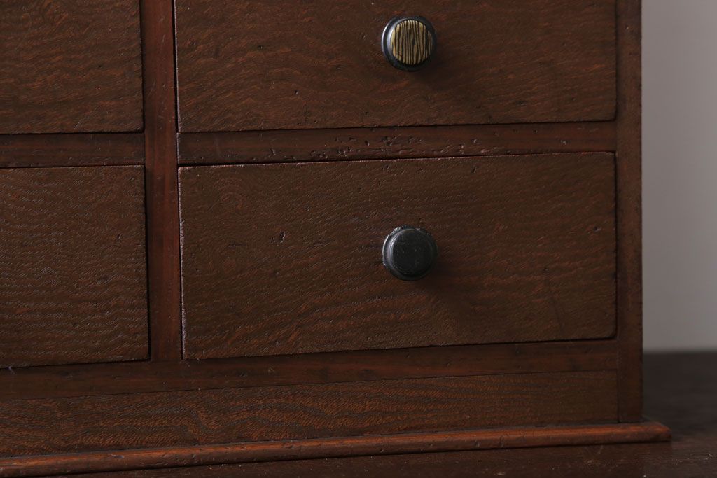 アンティーク雑貨　和製アンティーク　古い木製の横型小引き出し