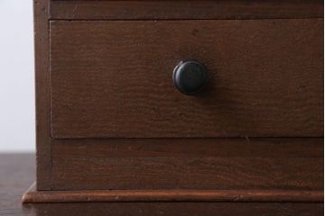 アンティーク雑貨　和製アンティーク　古い木製の横型小引き出し