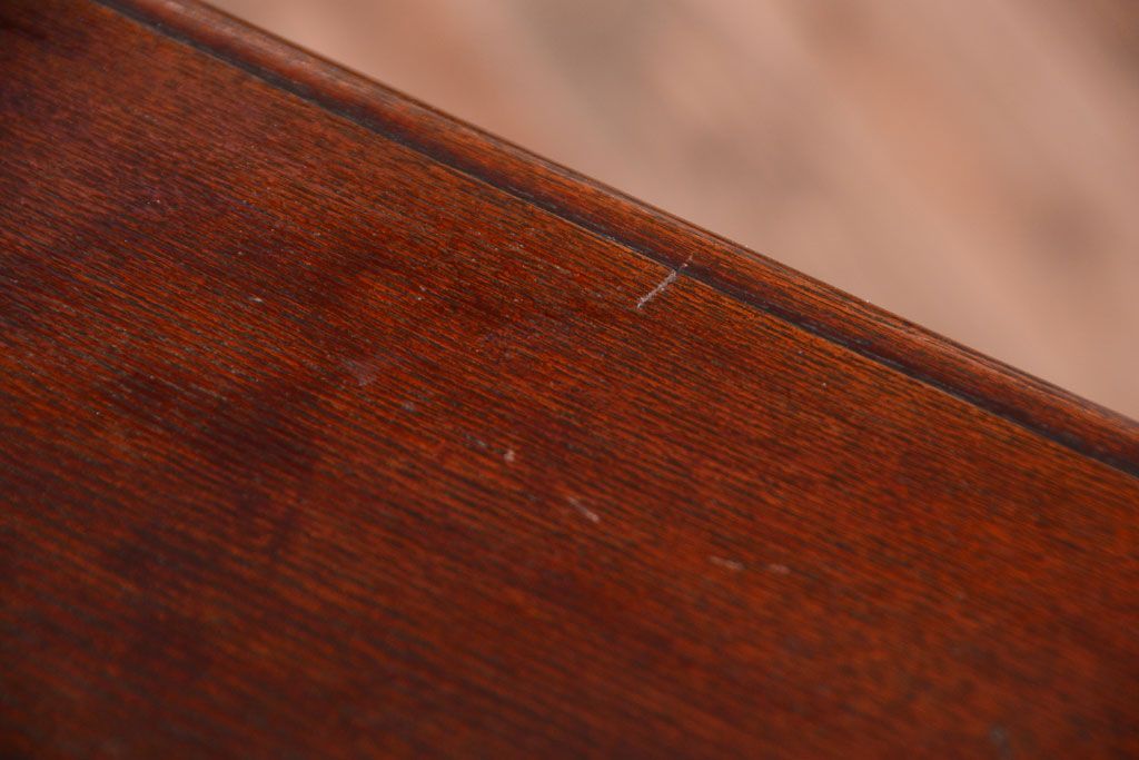 アンティーク家具　和製アンティーク　ナラ材の上質な収納棚(キャビネット・下駄箱)