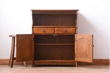 中古　カリモク家具　小ぶりなキャビネット(電話台)