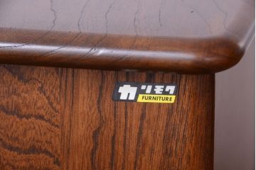 中古　カリモク家具　小ぶりなキャビネット(電話台)