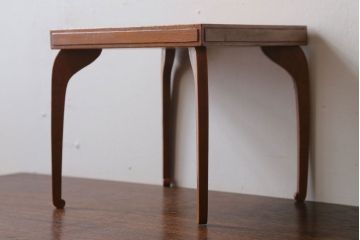 アンティーク雑貨　古民具・骨董　欅材の上品なアンティーク花台(1)