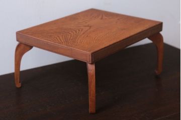 アンティーク雑貨　古民具・骨董　欅材の上品なアンティーク花台(2)